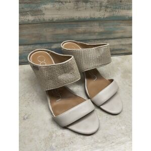 Calvin Klein Cecily Biege Open Toe Size 6